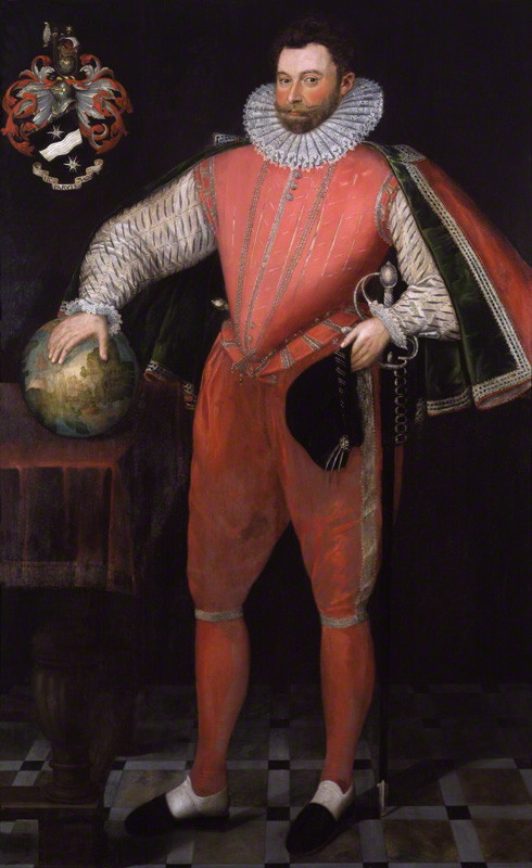 Sir Francis Drake ca. 1580 by Unknown Artist National Portrait Gallery London   NPG4032